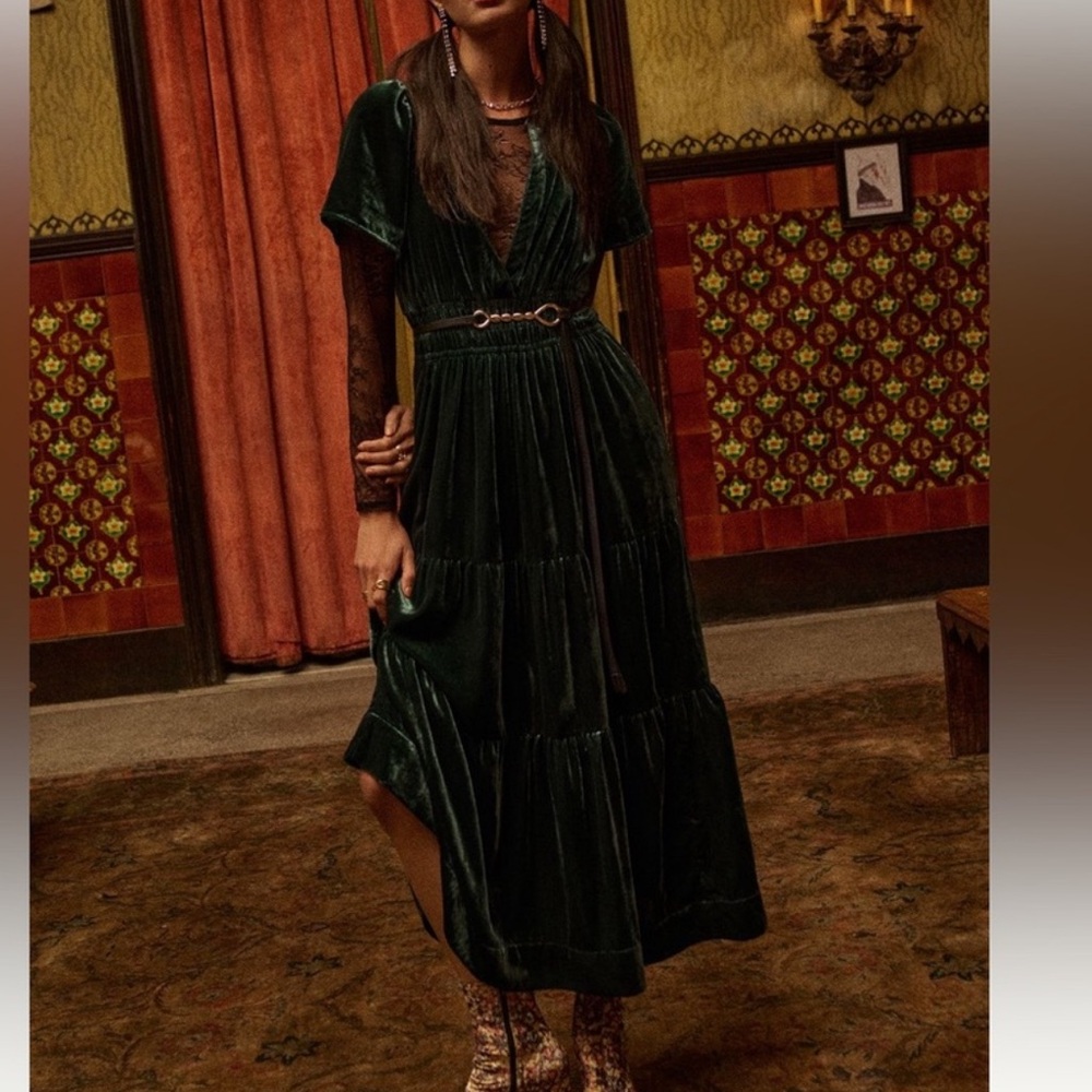 Anthropologie The Somerset Maxi Dress : velvet edition